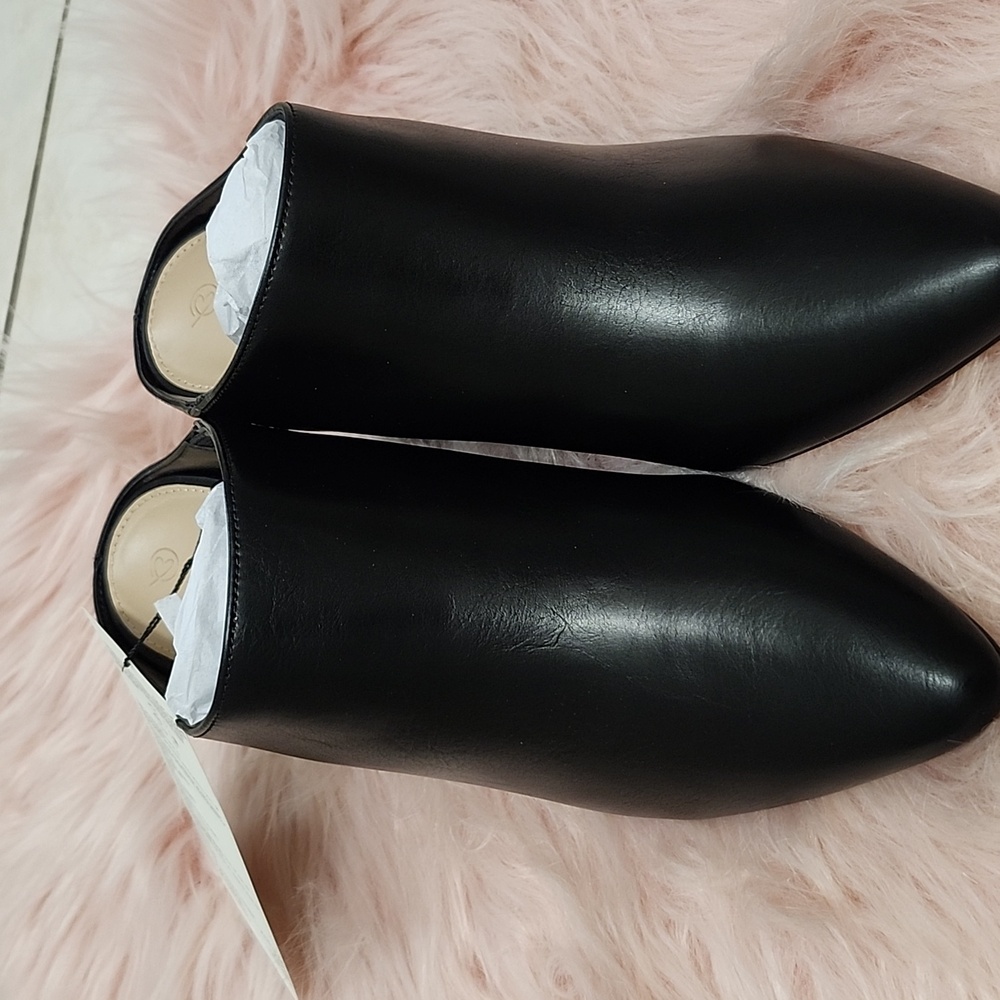 Brand New THE DROP FAUX LEATHER WESTERN STYLE MULES-8.5